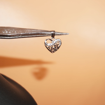 925 Silver Heart Shape Casting Pendant