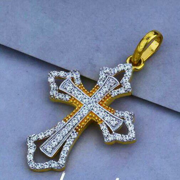 22ct Cz Fancy Cross Pendant