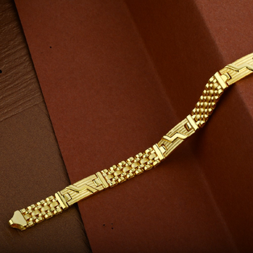 Mens 916 Gold Plain Cz Cartier Bracelet-MCRB12