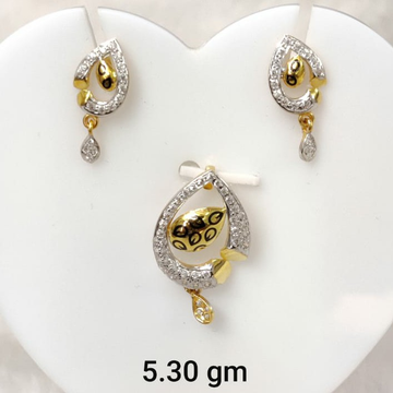 Daily wear oxidised ladies pendant set by 