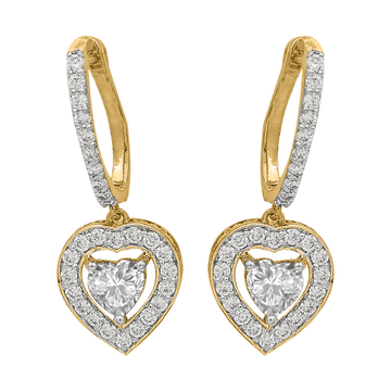 Diamond Gold Unique Earrings MDER111