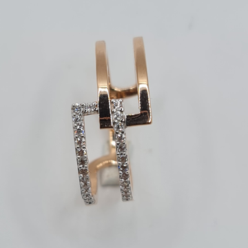 18k rose  gold Elegant ring by Sangam Jewellers