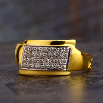 22CT CZ  Gold Classic men's Ring MR632