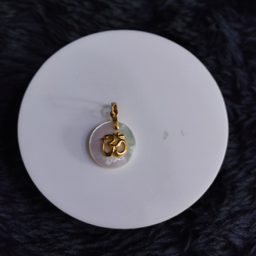 22KT/916 Yellow Gold Bexley Om Pendent  For Unisex