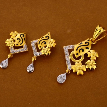 22 carat gold ladies pendants set RH-PS511