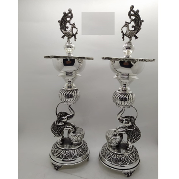 925 pure silver lamp (panchmukhi diya samayi ) po-... by 