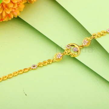916 Gold Hallmark Ladies Delicate Bracelet LB579