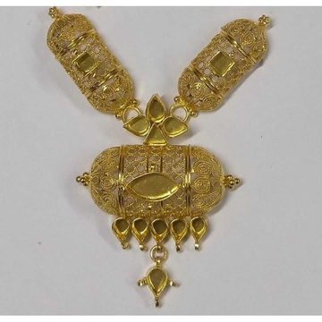 916 gold fancy antique Jadtar pendant set akm-ps-1... by 