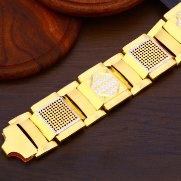 22k gold casual plain bracelate for Gents by Sneh Ornaments