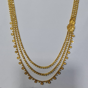 916 Gold Long Necklace by Sangam Jewellers