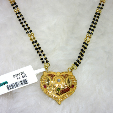 Gold semi culcutti mangalsutra by 