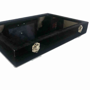 Jewellery black velvet stock box t/p by 