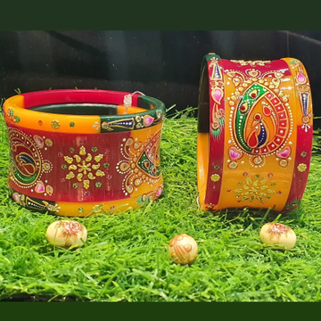 Gold marriage chudi tirnga colours Bangle by 