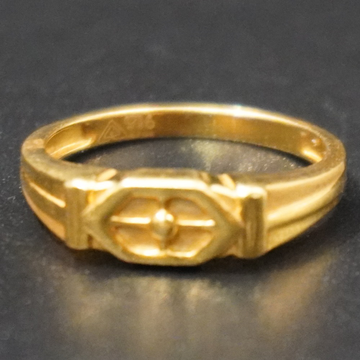 916 gold plain gents rings