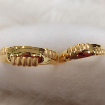 916 gold plain casting couple band by 