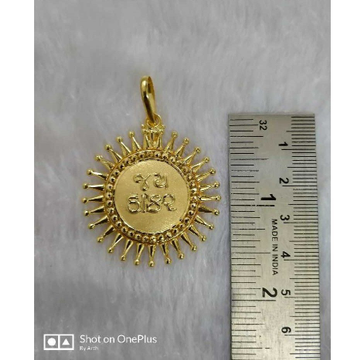 Gold jay thakar pendant