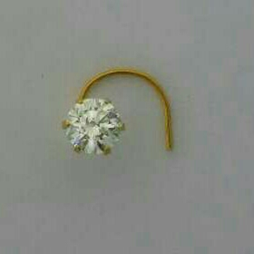 Single Diamond Designer NosePin  by Madhav Jewellers (TankaraWala)