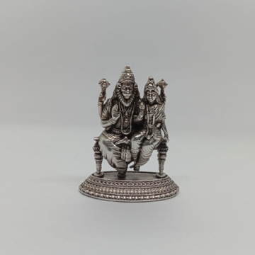 Pure silver idol of narsimha bhagwan with family i... by 