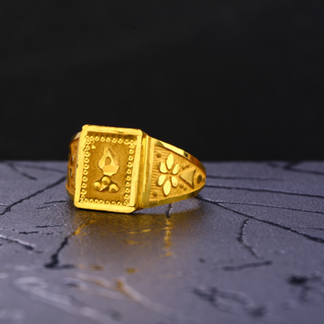916 Gold Hallmark Men's Ring  by Jewels Zone
