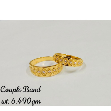 Gold delicate couple ring by 