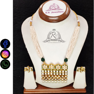 22 carat gold designer necklace set RH-LS520