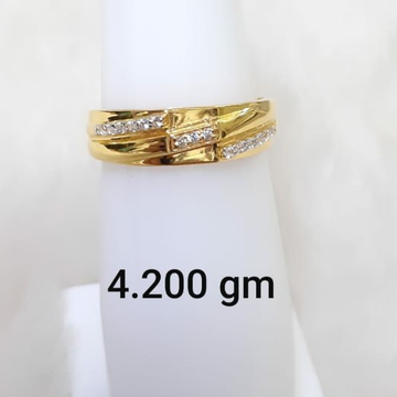916 light weight daily wear Cz gent's ring by 
