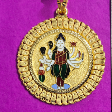 Sadhi maa Minakari pendant by Saurabh Aricutting