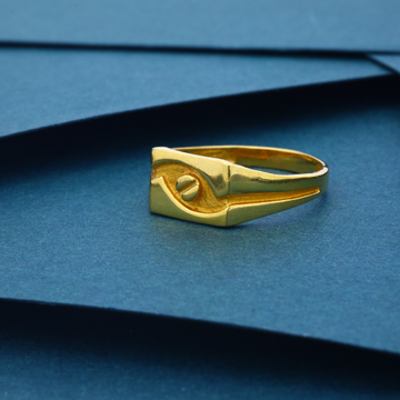 22k Plain Gold Ring JGS-2108-04543 – Jewelegance-gemektower.com.vn