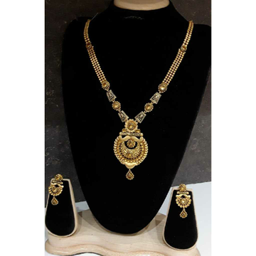 916 Anitque Long Jadtar Necklace Set by 