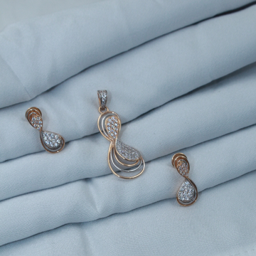 Rose Gold Italian Pendant Set by Ranka Jewellers