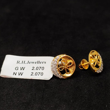 22 carat gold classical ladies earrings RH-LE309