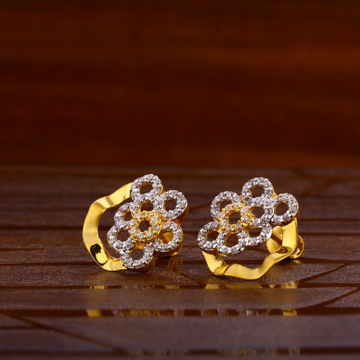 22KT Gold CZ Ladies Tops Earrings LTE285