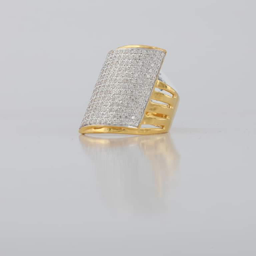 22 kt gold fancy cz ring by Aaj Gold Palace