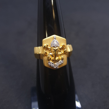 Ganpati Gents Ring Diamond GRG-0126
