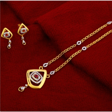 22 carat gold fancy ladies necklace set RH-LN927