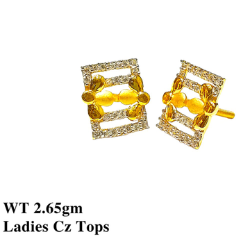 18K Ladies Cz Tops by 