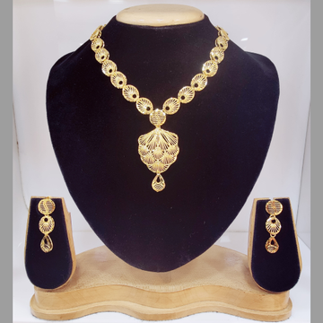 1 gram gold gabha Necklace set by 