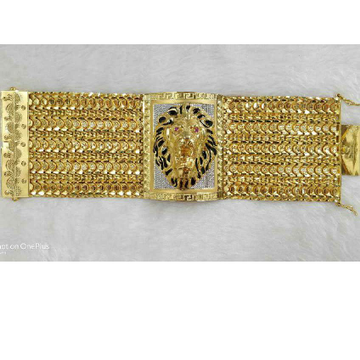 22KT Gold Antique Lions Bracelet