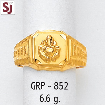 Ganpati Gents Ring Plain  GRP-852