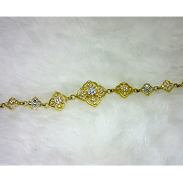 Gold Fancy Small Diamond Ledies Bracelet by 