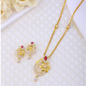 gold pendant set attractive design for girl by 