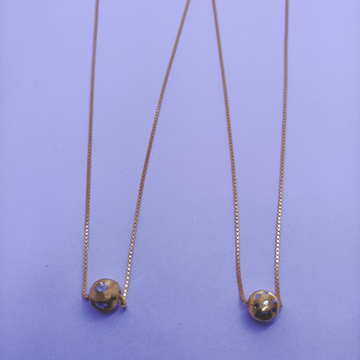 916 Single Bol Gold Chain by Suvidhi Ornaments