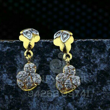 18kt Casual Were Cz Gold Ladies Tops ATG -0614