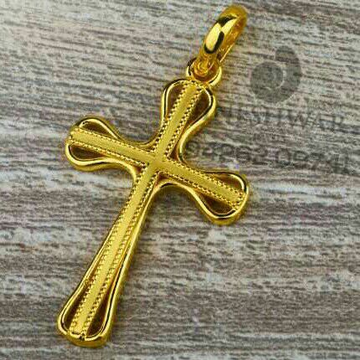 916 Fancy Palin Casting Gold Cross Pendents