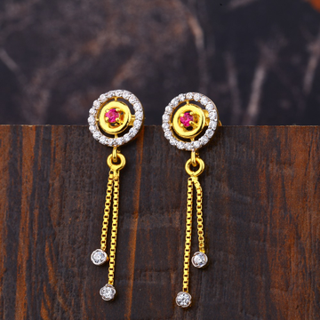 Ladies 22K Gold Traditionl Earrings -LFE167