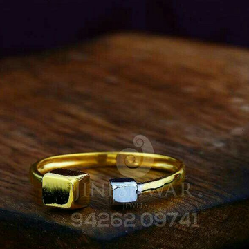 22kt Designer Fancy Gold Plain Ladies Ring LRG -07...