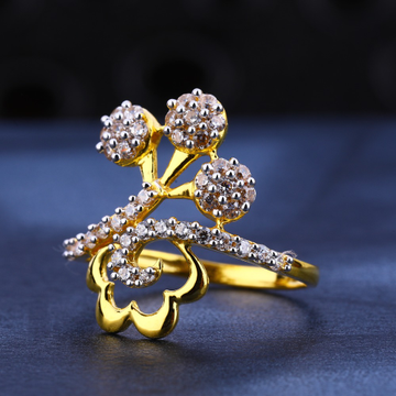 22kt gold  cz diamond stylish ladies  ring lr597