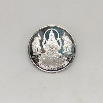 Silver Lakshmiji Coin by Rajasthan Jewellers Private Limited
