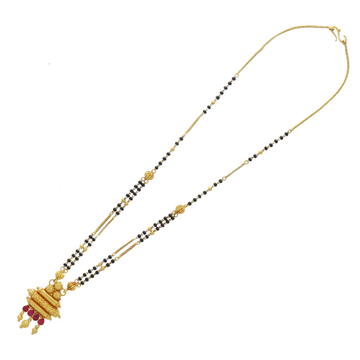 The traditional gold mangalsutra