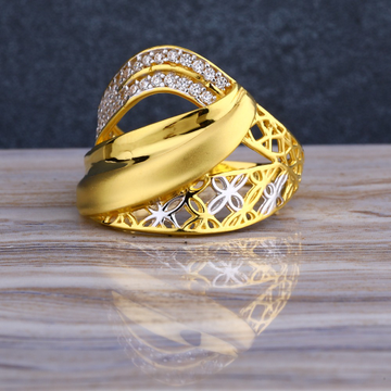 916 CZ  Gold  Fancy Hallmark Women's Long  Ring LL...